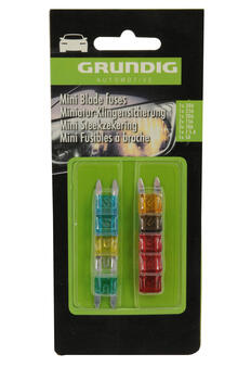 Grundig Automotive Auto drošinātāji mini 10gab (8711252327341)
