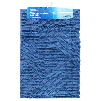 Baltic Aqua Vannas istabas paklājiņš 50x80cm Square, zils (4750959154199)