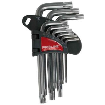 PROLINE Atslēgu kompl. Torx Proline 9gb T10-T50 (5903755483393)