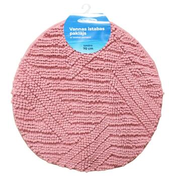 Baltic Aqua Vannas istabas paklājiņš D70cm Square, rozā (4750959154281)