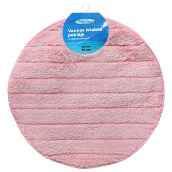 Baltic Aqua Vannas istabas paklājiņš D70cm Rino, rozā (4750959154434)