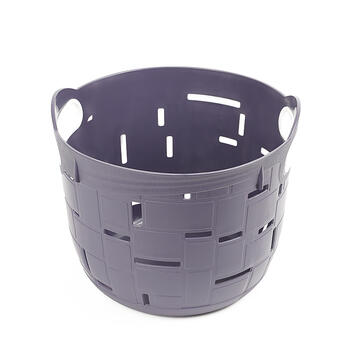 BESK Groziņš plastmasas City 25x25x21cm, melns (4750959103975)