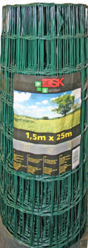 BESK Žogs cinkots ar PVC 1.5x25m (75x100) (4750959011508)