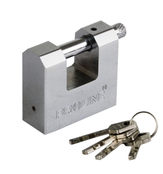 PROLINE Piekaramā slēdzene Proline stieņu 60mm 4 atslēgas (5903755242617)