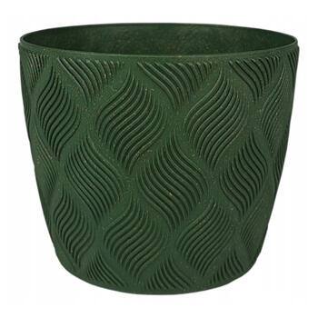 FORM PLASTIC Puķu pods Flow Petit Eco 17cm, zaļš (5907474367392)