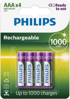 Philips Baterija Philips AAA lādējama 4gb (8712581634490)