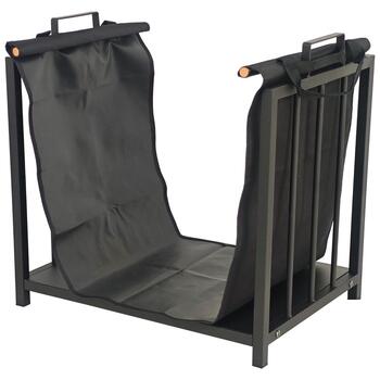 DOFLAME Malkas turētājs H164-B ar auduma maisu, melns (4750959148686)