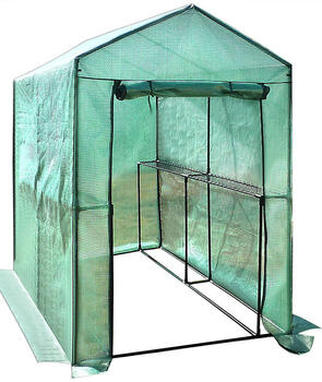BESK Siltumnīca Besk 155x140x200cm ar plauktiem (4750959079591)