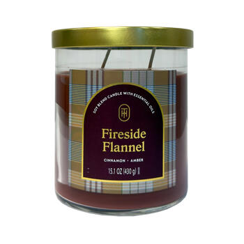 Threshold Aromātiskā svece Fireside Flannel 430gr, +/- 50h (8721586811249)