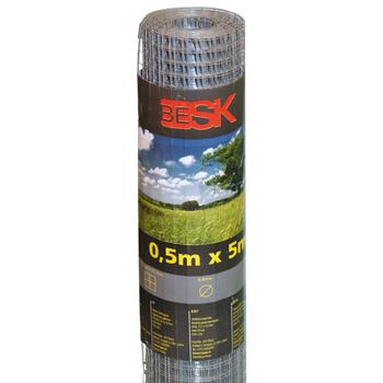 BESK Žogs lodēts stieples 0.5mx5m (12.7x12.7mm) (4750959023587)