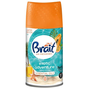 Brait Gaisa atsvaidzinātājs dozatoram 250ml Brait Exotic Adventure (5908248104212)