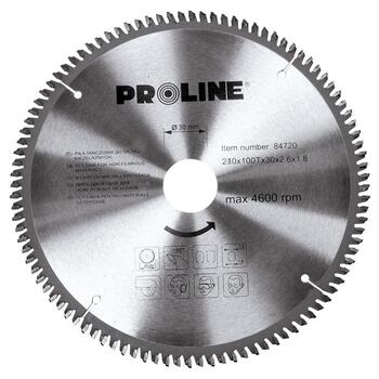 PROLINE Zāģripa alum. D210x30mm 100zobi Proline (4750959026908)