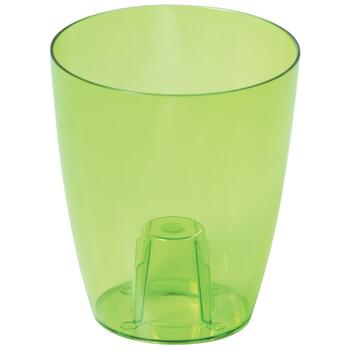 Prosperplast Puķu pods orhidejām Coubi 18x16cm, 2.4L, caurspīd.zaļš (5905197095073)