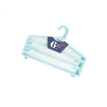 BESK Drēbju pakaramais plastmasas 36x25cm, 6gb zaļš (4750959105399)
