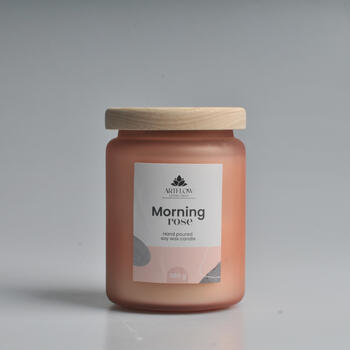 ArtFlow Aromātiskā svece MORNING ROSE 580gr, +/- 60h (4750959136317)