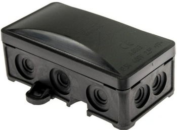 Nozarkārba virsapmetuma melna UV 90x45x40mm IP54 (5902983366775)