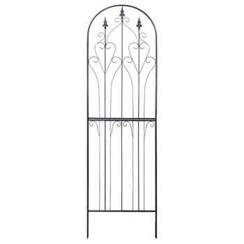 BESK Dekoratīvs režģis metāla 65x220cm, melns (4750959154502)