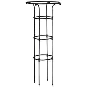 BESK Atbalsts telpaugiem D28/D50cm H125cm, melns (4750959154564)