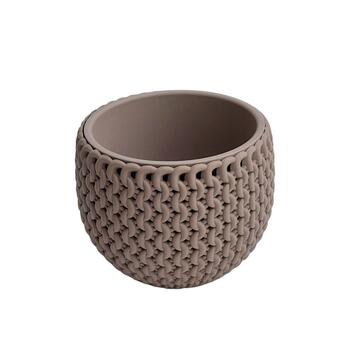 Prosperplast Puķu pods Splofy Bowl 11x14cm, g.brūns (5905197268200)