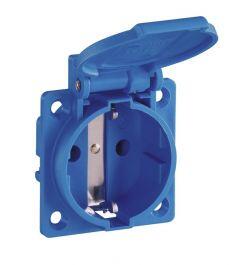 Rozete sadalenēm 230V 16A zila IP54 (5901350808399)