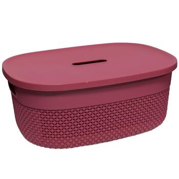 ArtFlow Grozs ar vāku Deny 38x28x15cm, sarkans (4750959133637)