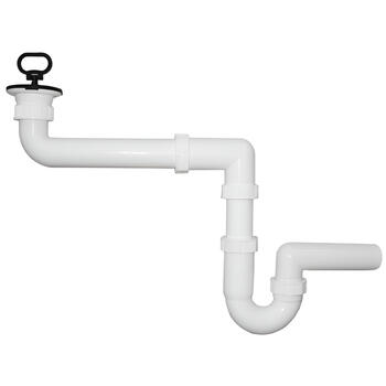 PLASTBRNO Sifons izlietnei U-veida 1 1/4x40mm, kompakts (8595156241565)