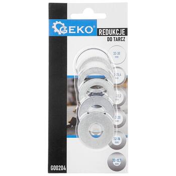 GEKO Redukciju kompl.zāģripām no 32 uz 30/25,4/22,2/20/16/12,7mm (5901477178610)