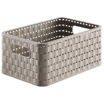 Rotho Grozs plastmasas 6L Country, gaiši brūns (7610859124418)