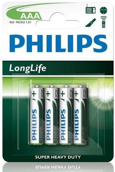 Philips Baterija Philips AAA Longlife 4gb (8712581549435)