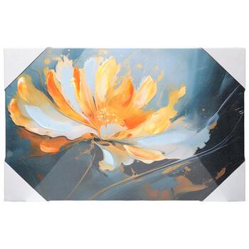 BESK Kanva ar apdruku 3D, 40x60cm, Zieds dzeltens (4750959134900)