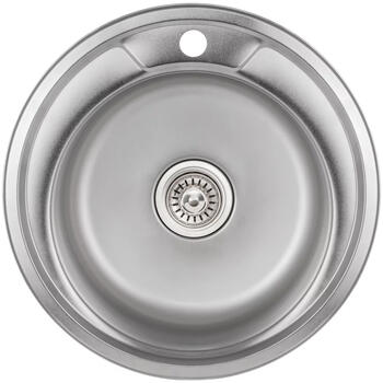 AB Izlietne virtuves AB 490X0.8MM, satīna, ar sifonu (4750959133729)
