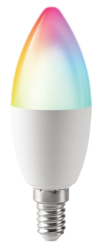 BESK LED spuldze 6W C37 E14 3000k Wi-Fi RGB Tuya BESK (4750959119891)