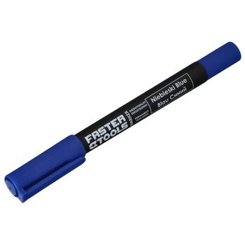 Faster Tools Marķieris divpusējs permanents zils 1.2mm/0.6mm (5905912672459)