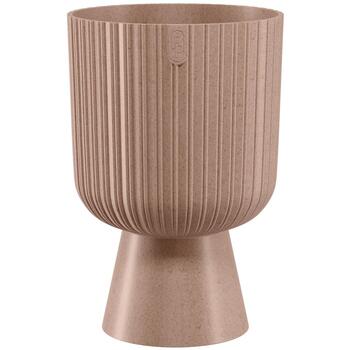 FORM PLASTIC Puķu pods Keli Mika 14cm, Eco Wood brūns (5907474368047)