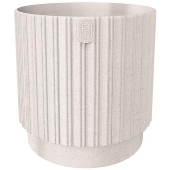 FORM PLASTIC Puķu pods Mika Cyli 22cm, Eco Wood balts (5907474370972)