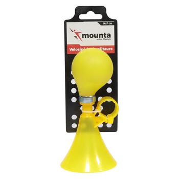 MOUNTA Velosipēda signāltaure 14x7cm dzeltena (4750959128336)