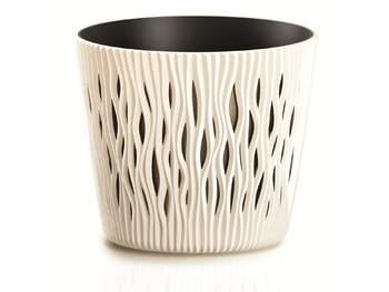 Prosperplast Puķu pods Sandy Round 16x19cm, g.dzeltens (5905197265711)