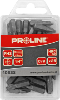 PROLINE Uzgaļi Proline 1/4 PH2x25mm 25gab (5903755106223)