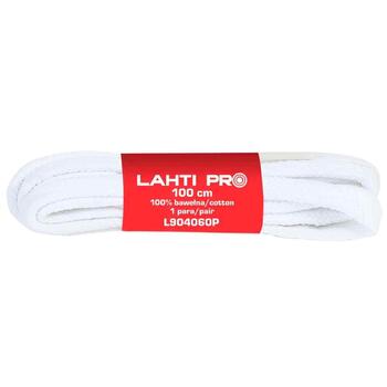 LAHTI PRO Kurpju šņores plak. 100cm 1pāris baltas (5903755119674)