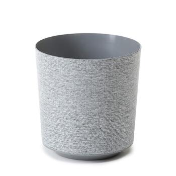 LAMELA Puķu pods Gama textil 195x201mm, 4.9L pelēks (5900119040117)