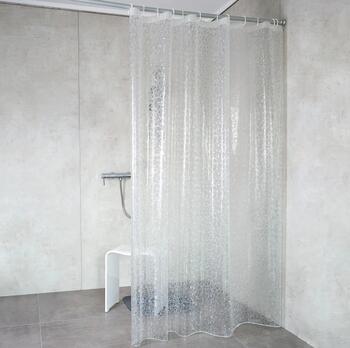 Dušas aizkars 180x200cm Stone caurspīdīgs, 100% EVA (4006956163031)