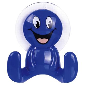 RIDDER Āķis pašlīmējošs Smiley zils, ar piesūcekli (4006956145563)
