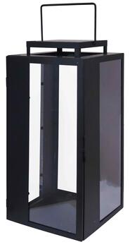 ArtFlow Laterna metāla Riga 20x20x45cm, melna (4750959130414)