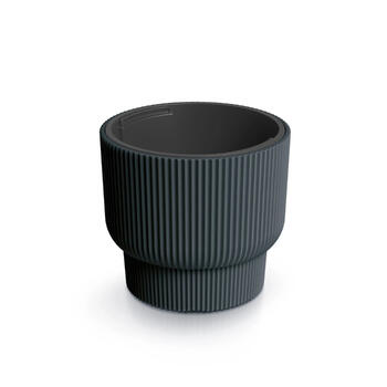 Prosperplast Puķu pods Milly zems 39.5x35cm 20L, antracīts (5905197567976)