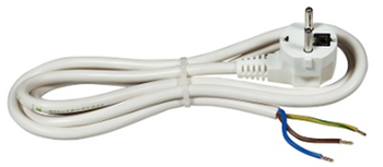 BESK Vads ar kontaktdakšu 3Gx1 3m melns (4750959083437)