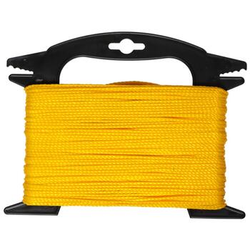 Lasso Aukla vīta polipropilēna (dzeltena), 2mm. 50M (4750959128527)