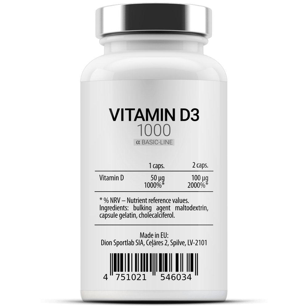 VITAMIN D3 1000 Sport D3 1000 60 kapsulas