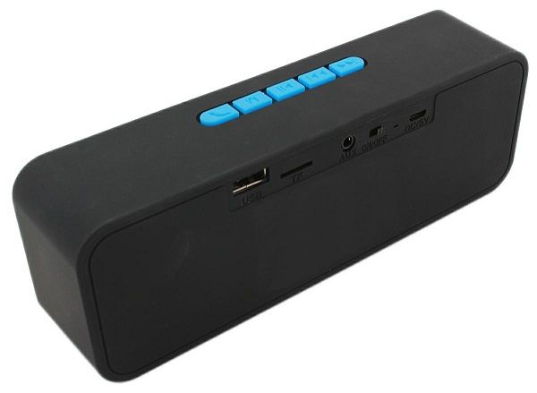 Беспроводная Bluetooth колонка черный/синий (PZS50A)