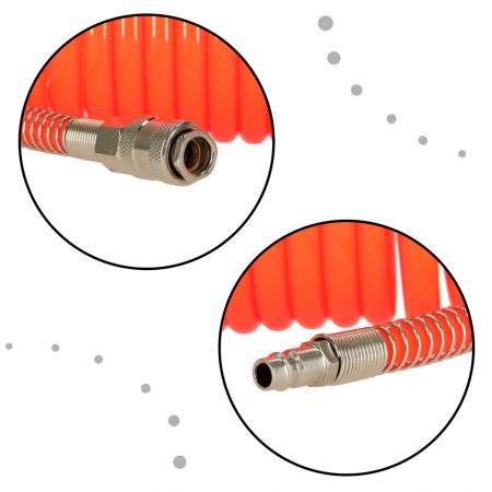Spirālveida pneimatiskā šļūtene kompresoram, 12mm, 15m (4725)