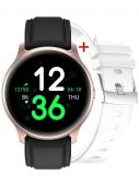 Gino Rossi Smartwatch G.RSF1-4C2-1 rosegold/black + дополнительный БРАСЛЕТ (zg309b)